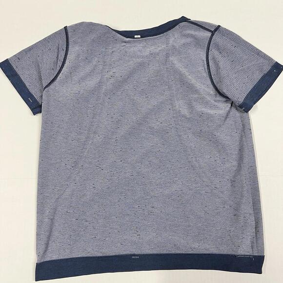 Lululemon Swiftly Relaxed Short Sleeve T Shirt Cosmic Shift Hyper Blue Sz XL - Picture 6 of 9